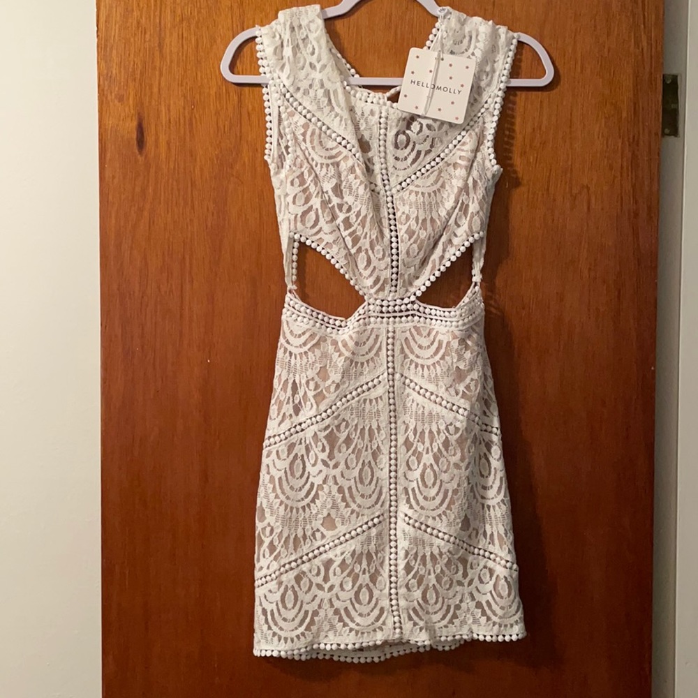 White Hello Molly Dress